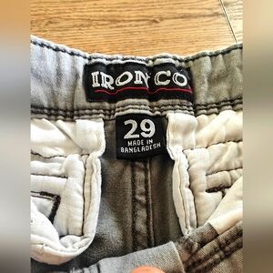 Ironco Men's Gray Cargo Shorts